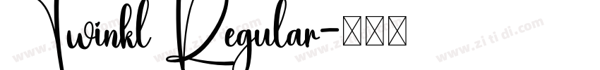 Twinkl Regular字体转换